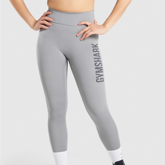 Gymshark Light Gray Leggings - Picture 1 of 1